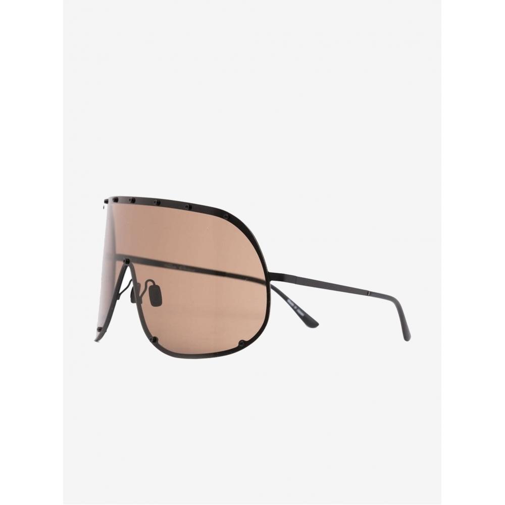 Rick Owens Shield Sunglasses Rg0000006 Gblkbr 0904