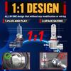 HB3 9005 LED Bulbs, 1000% Super Bright 40000LM Cool White 6500K,1:1 Mini Size, Plug And Play, CANBUS Ready, IP68 Waterproof 9005 LED Fog Light Bulbs,