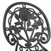 Garden Bistro Set 3 pcs Black Aluminum