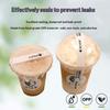 Shipping Lable Tape Take-Out Sticker Thank You White Color Baking Bottle Coffe Cup Seal Adhesive Stickers Packaging Tape