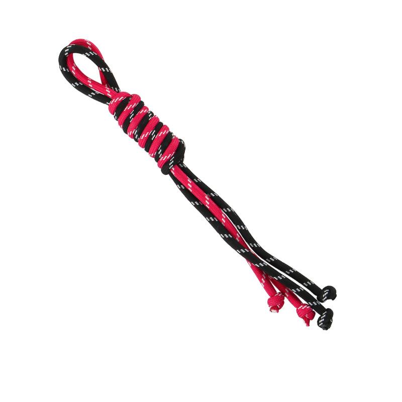 Multi Color Trendy Contrasting Design Nylon Hand Rope Keychain Hand Woven Design Bag Hanging Decoration Key Ring