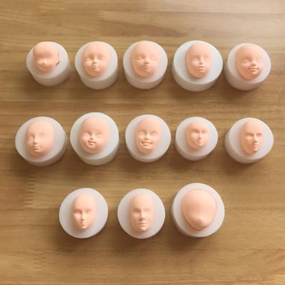 3D-Gesichtsform, Kuchen, Ton, Fondant, Silikon, Backen, Schokolade, Süßigkeiten, Dekorationswerkzeug