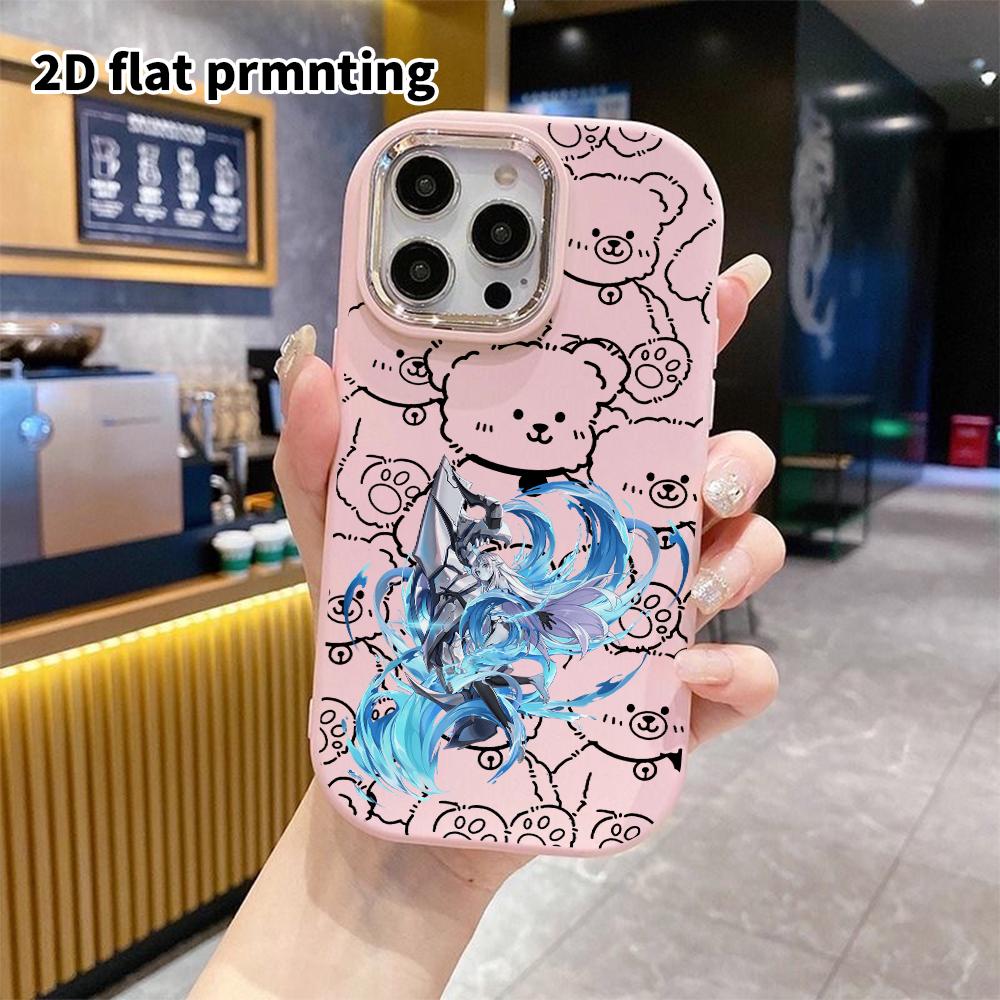 Phone Case: 2D Flat Design Suitable for iPhone 18 17 16 15 14 13 Pro Protective Case, Couple Style, Water Wave Effect, Christmas and Halloween Gifts
