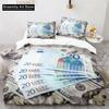 Dollar Money Duvet Cover Microfiber Dollar Bills Of United States Federal Reserve With The Portrait Of Ben Franklin Room Decor