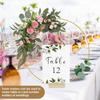 Stylish Metal Wreath Hoop with Floral Design DIY Hanging Craft for Wedding Decoration Artificial Flower Ring for Bridal Events