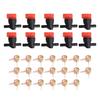 (10) 1/4" In-Line Straight Fuel Gas Shut-off / Cut-off Valves Petcock Motorcycle