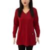 Plus Size Women's Double-Sided Velvet & Fleece Split Sleeve Autumn Winter Slimming Base Layer Top