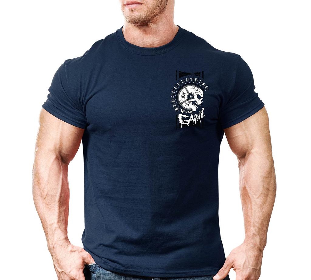 Brutal Gainz Fitness Training Sports Trendy Casual TShirt Mens and Womens Luxury Brand Top