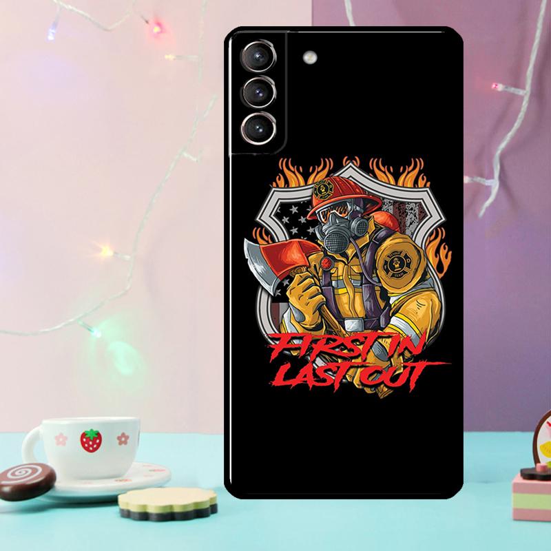 Rescue Fire Dept Phone Case For Samsung Galaxy S24 Ultra S20 S21 S22 S23 S25 Ultra S9 S10 Plus S24 FE Cover