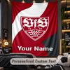 Wandbehang VfB Stuttgart FC Benutzerdefinierter Name Text Personalisierter Wandbehang Wandteppich Heimwanddekoration
