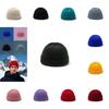 Knitted Hat For Women Men With Solid Color For Autumn Winter Fashion Style