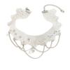 Bridal Lace Pearl Choker, Vintage Hollow Lace Wedding Clavicle Neck Collar