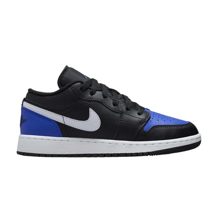 

Кроссовки Air Jordan 1 Low GS Черные Royal Toe Детские Белые Game-Royal 553560-042 36