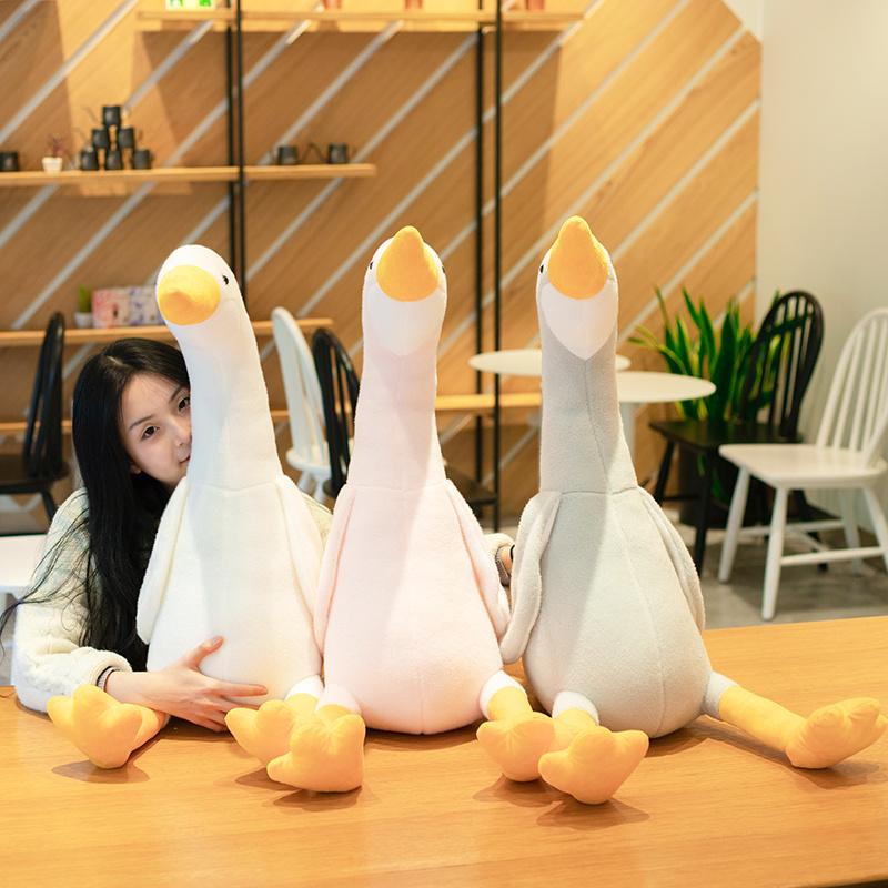 32-90Cm Cute Duck Plush Toy Stuffed Animal Big Goose Dolls Large Soft Sleeping Hug Pillow Girl Xmas Birthday Gift