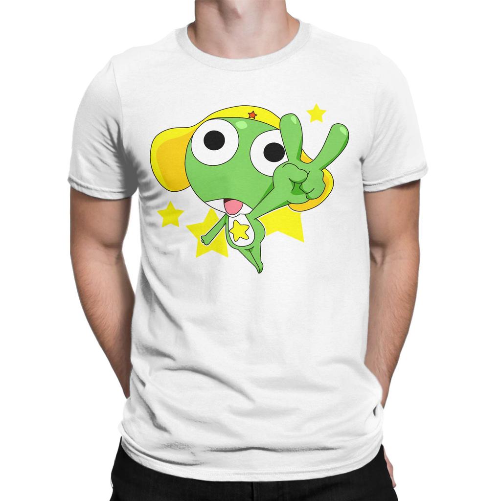 Cute Sgt Frog Keroro Comedy Anime T Shirt Men Women 100 Cotton TShirts Round Neck  Tees Short Sleeve Clothing Gift Idea