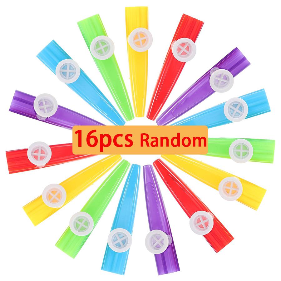 4/16pcs Plastic Kazoo Wind Instrument Festival Party Atmosphere Creating Supplies for Music Lovers Stage Street Performance XJM