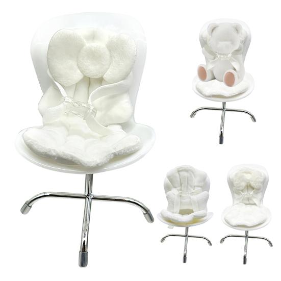 Doll Chair with Safety Strap Desktop Display Seat for 17cm
