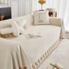 Letter Plaid Printed Sofa Towel Blanket Chenille Sofa Cover Universal Throw Sofa Blanket Sofa Slipcover for Living Room Deco