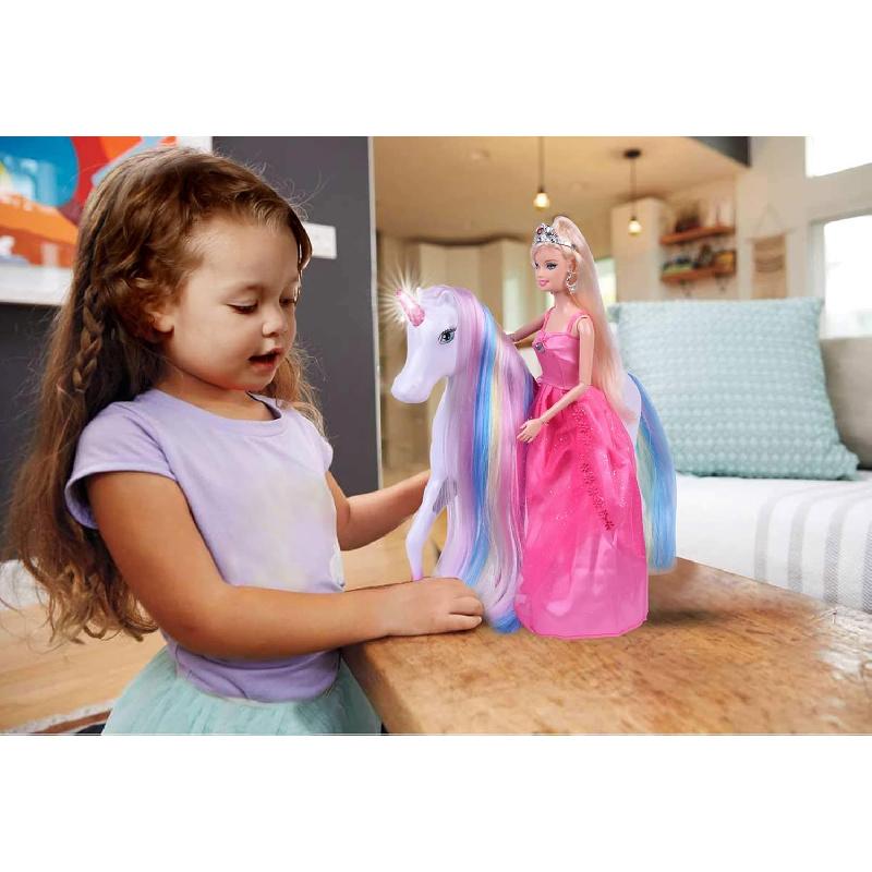 Magic Light Unicorn & Princess Doll, Unicorn Toys for Girls 3+, Gifts for Christmas Birthday for Kids Girls Aged 3 4 5 6 7 8