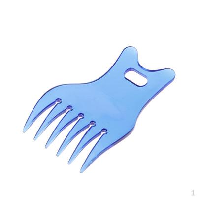 Frisierkamm Breiter Entwirrungskamm Afro Locken für Dickes, , Blau