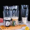 Transparent Disposable Drink Bag with Handle for Single or Double Cups
