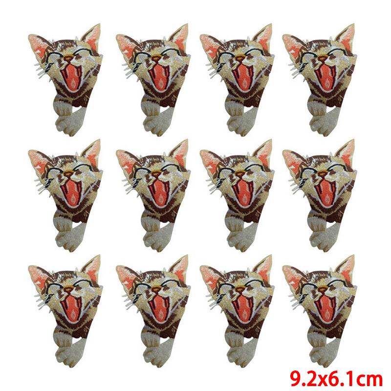 10 Pcs/lot Wholesale Embroidery Patch Iron On Patches For Clothing Patches On Clothes Jackets Decor Applique Sew Supplies