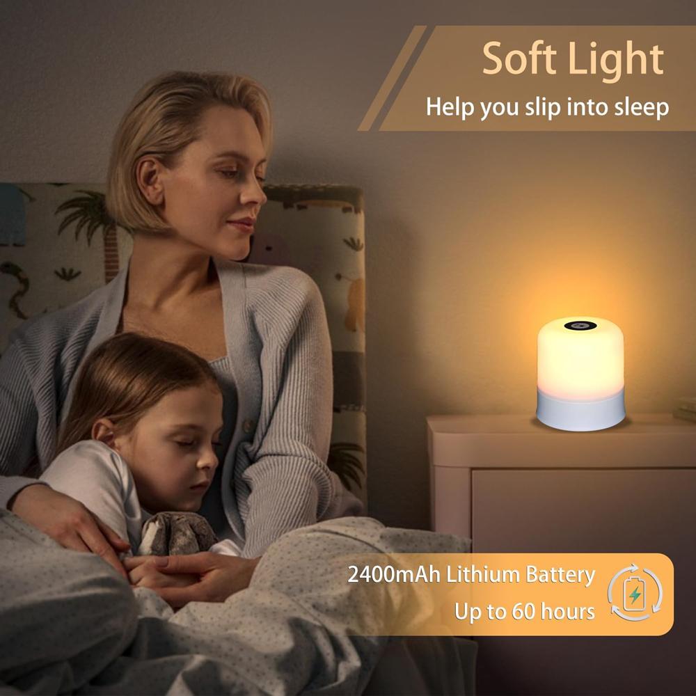 Touch Night Light Three Kinds of Light Touch Adjustment Soft Light Irradiation Let You Sleep Comfortably