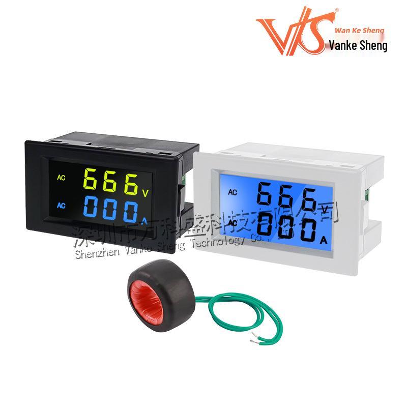 D85-2042A Duales LCD AC Voltmeter & Amperemeter 100A