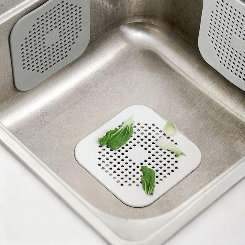 Square Silicone Absorbent Drain For Drains, Kitchens, Bathrooms And Showers To Prevent Sinks From Clogging The Drain