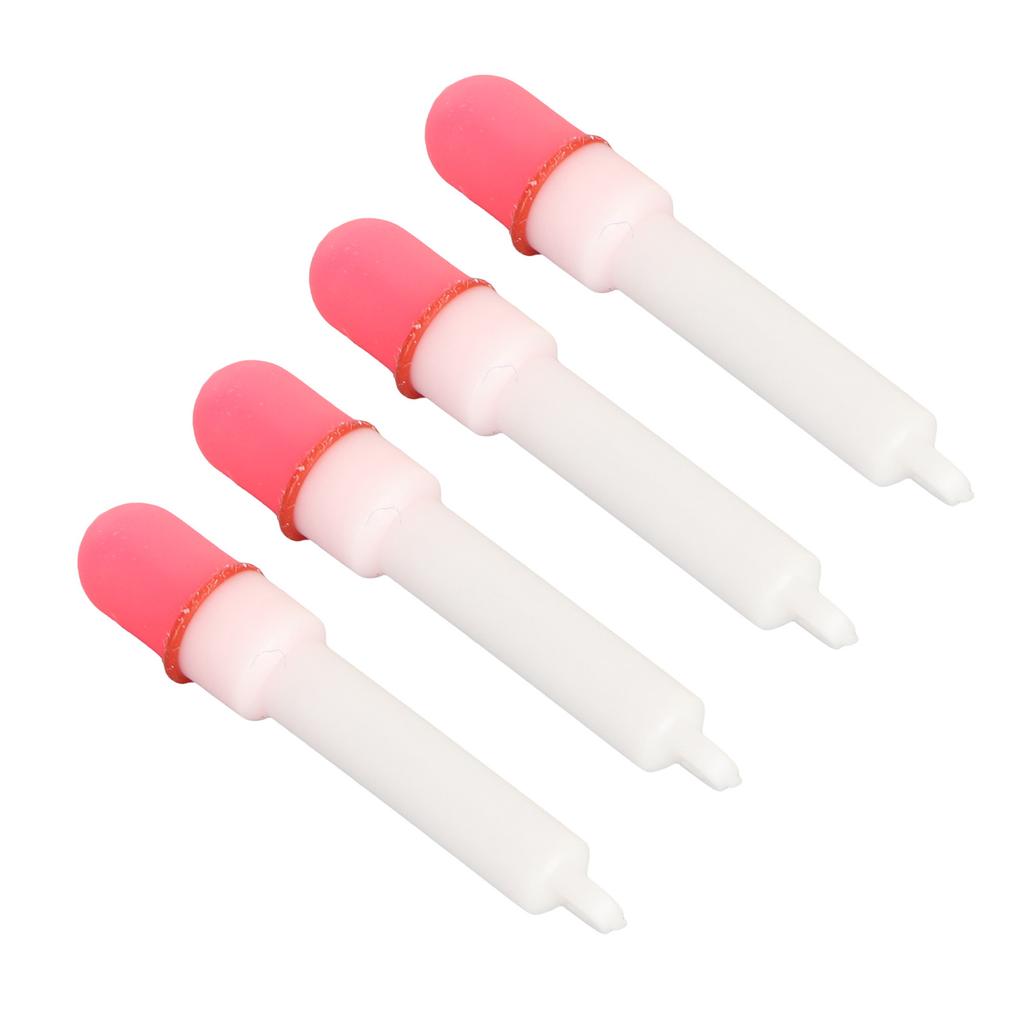 4PCS Fishing Glow Sticks High Visibility Night Fishing Float Tail Light Fishing Rod Floats LED Glow Stick Steady Red