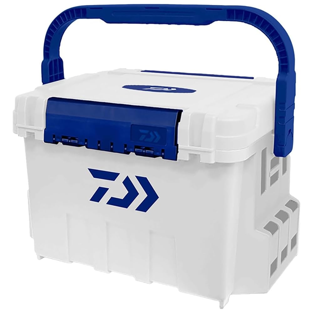 Daiwa Fishing Tackle Box TB9000 White Blue Waterproof Storage Bag