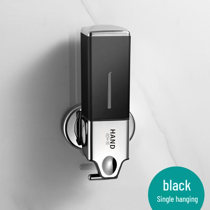 Wall-Mounted Dual Soap Dispenser with Double Hook for Bathroom & Kitchen