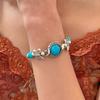 Handmade Turquoise Butterfly and Turtle Bracelet - European and American Style