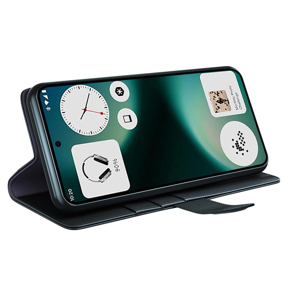 For Nothing Phone (3a) Lite 5G Case Genuine Split Leather Phone Cover with Wallet Stand