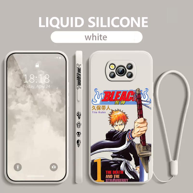 

Японский горячий аниме BLEACH для Xiaomi Poco чехол для телефона X4 X3 F4 F3 NFC M5 M4 M3 GT S Pro 4G 5G Liquid левая веревка крышка Poco C3