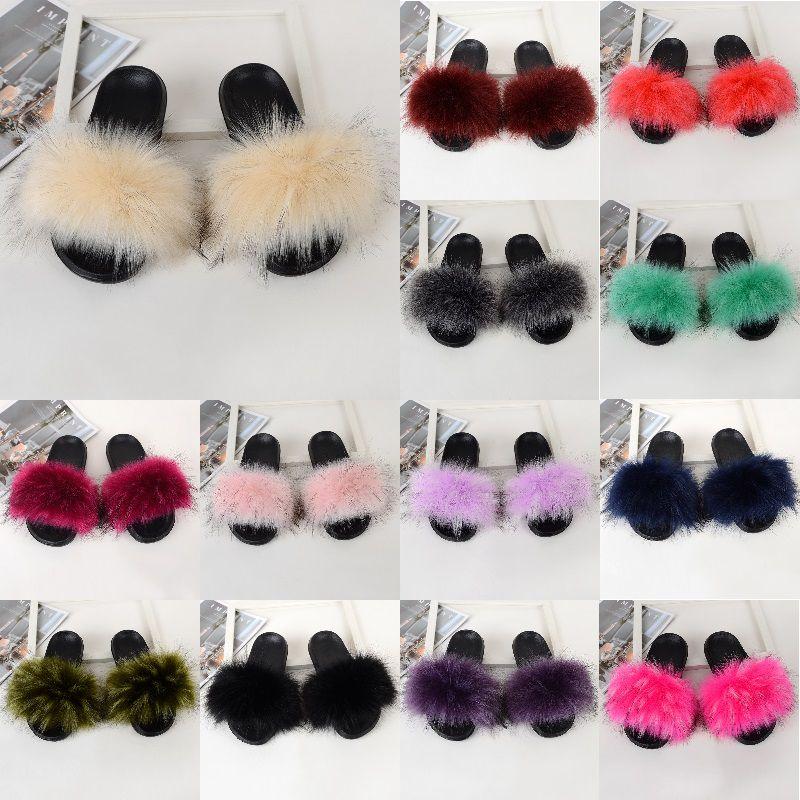 Cozy Girls Home Outdoor Slides With Soft Fur Decoration And Furry Design