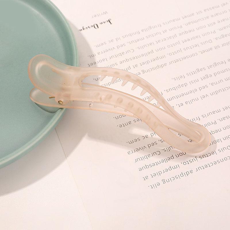 

Корейская матовая большая заколка BB для женщин и девочек, аксессуары для волос, модные цветные однотонные акриловые зубчатые нескользящие заколки для волос, заколки для волос оранжевый