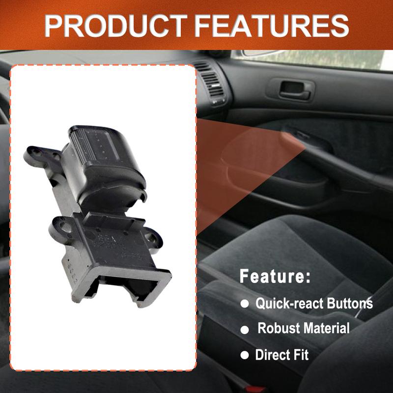 

1pc Car Power Window Switch Button Front Right Passenger Side 35760S5A003ZA for HONDA CIVIC CR-V 2001-2006