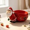 Santa Claus Resin Figurine Candy Bowl Key Storage Tray Christmas Tabletop Decor