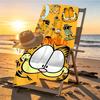 Garfield Print Beach Towel Design, Soft, Lightweight. for Home Bathroom, Spa, Pool, Yoga, Surfing, Camping, Gift for Family, Friend