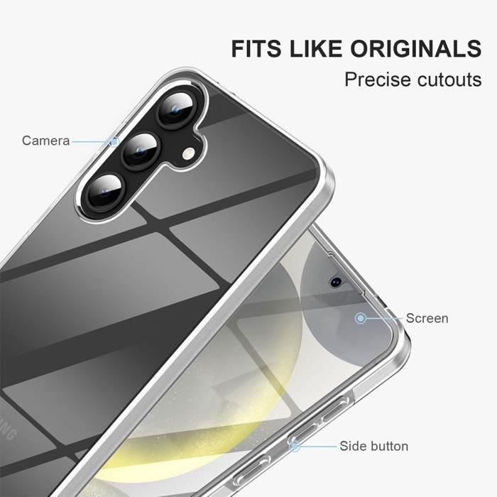 Coque de protection - booling - samsung galaxy s25 plus - antichoc - transparente - silicone et pc