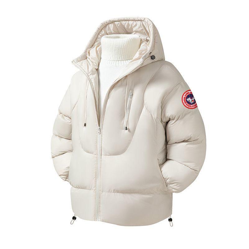 25 Grenzüberschreitende Europäische Hochwertige Abzeichen Winter Kapuzen Doppelreißverschluss Trendige Marke Baumwolljacke Herren