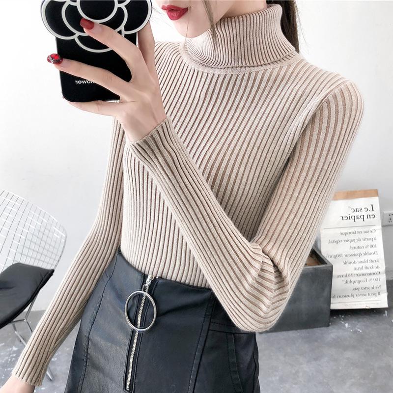 Winter Women Turtleneck Sweater Long Sleeve Knitted Sweaters Female Jumper Oversized Sweaters Winter Women Turtleneck Sweater Long Sleeve Knitted Sweaters Female Jumper Oversized Sweaters