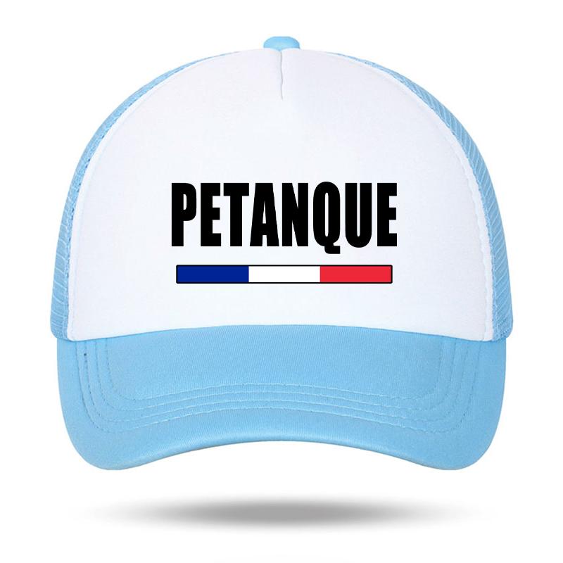 Pétanque Foam Trucker Cap French Outdoor Style Mesh Snapback Hat for Men Women Summer Sun Baseball Cap Apéro Boules Game Hat
