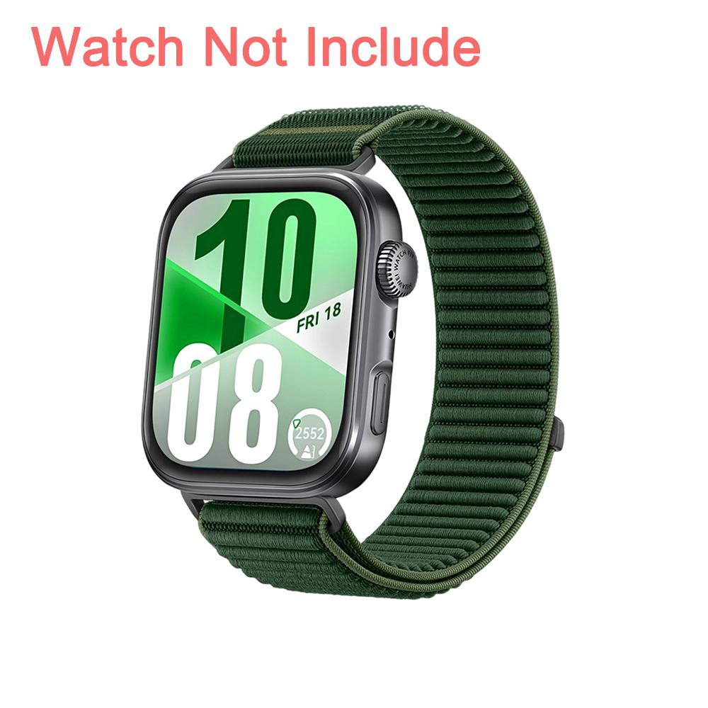 

Нейлоновый ремешок-петля для Huawei Watch Fit 4 Pro Официальный сменный браслет для Huawei Fit 3 4/Fit 4 Pro Мужской Женский Нейлоновый ремешок For Huawei Fit 4 Pro сосна зеленый