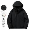 Men's Trendy Hooded Windproof Waterproof Jacket - Autumn/Winter Mountain Style Outerwear