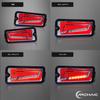 Archaic Hijet Truck Jumbo Tail Lamps for and S510 Series Genuine Replacement LED Tail Lamps with Sequential Turn and Resistors Set S500P, S510P, S500,