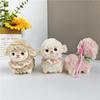 Lamb New Year Sheep Plush Keychain Ornaments Fluffy Lamb Pendant Sheep Plush Doll  Bedroom Decor