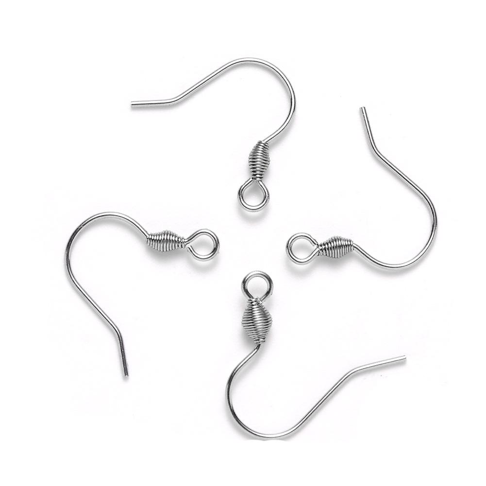 DIY 304 Stainless Steel Earring Hooks - Jewelry Making Accessories