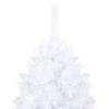 VidaXL Arbre de Noël artificiel avec branches épaisses Blanc 150cm PVC